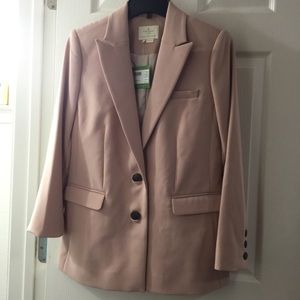 Kate spade glitzy ritzy classic blazer size 2 pink